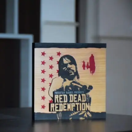 قاب رومیزی دو رو با طرح کاور بازی Red Dead Redemption